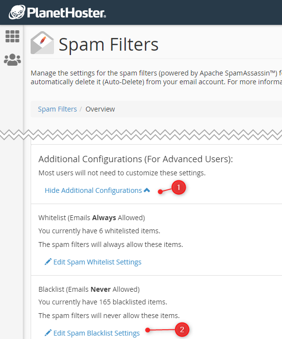 Spam filters