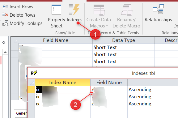 Add indexes
