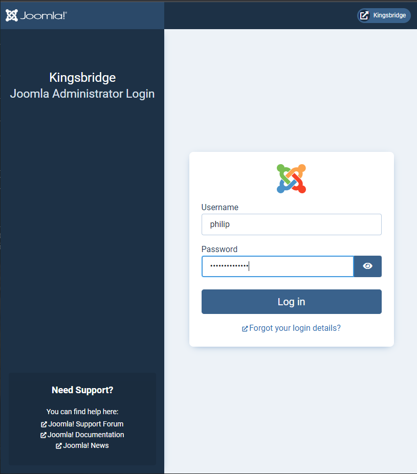 Joomla installation is done