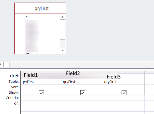 Query using another query